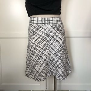 Plaid Linen skirt size 8
